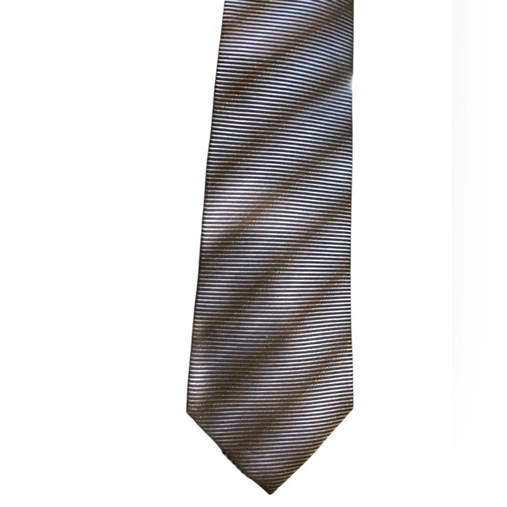 👔🆕JL LANCETTI Striped Men's Tie in Blue & Black diagonal stripe. Such a cool tie